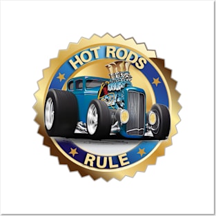 Hot Rods Rule Posters and Art